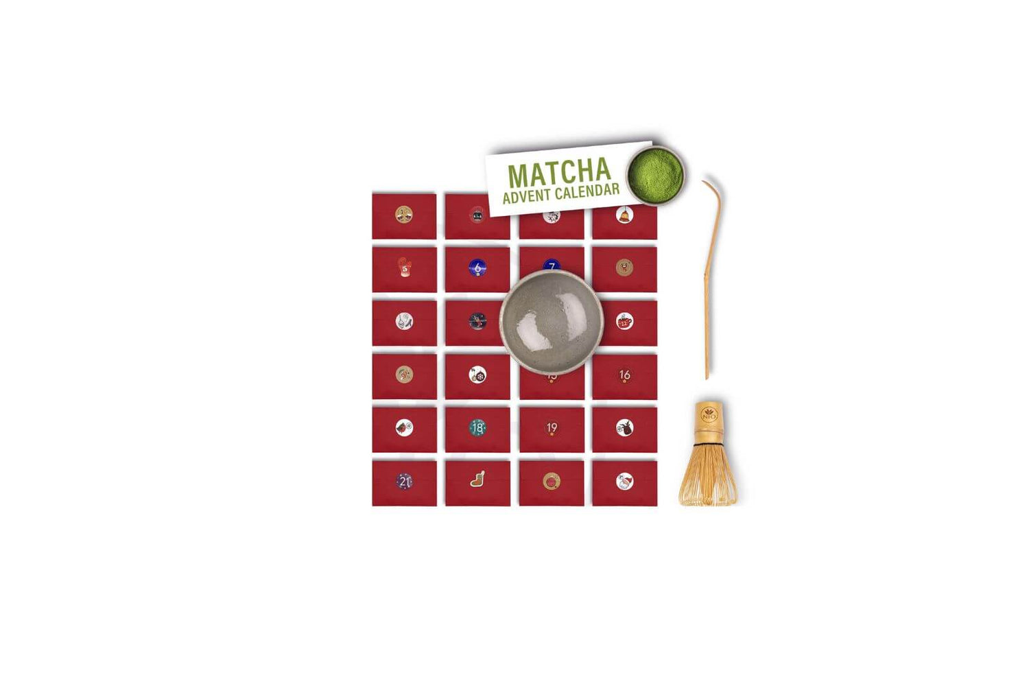calendario dell'avvento matcha