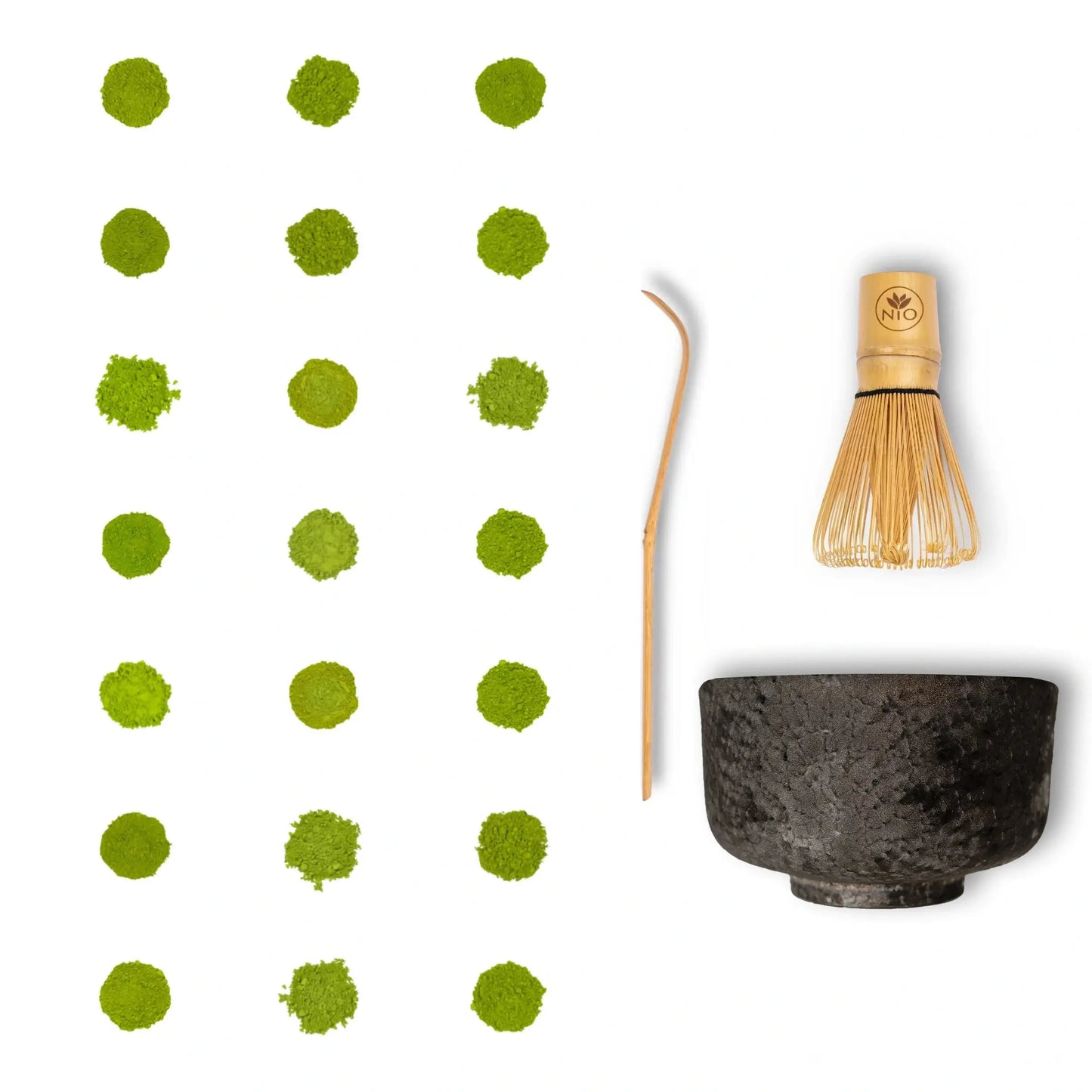 Pacchetto Degustazione Di Tè Matcha Da 21 Campioni Con Frullino Per Tè Matcha E Ciotola Matcha