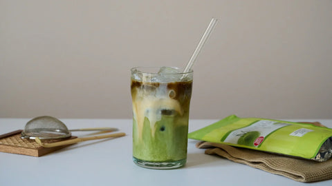 Dirty Matcha Latte recipe