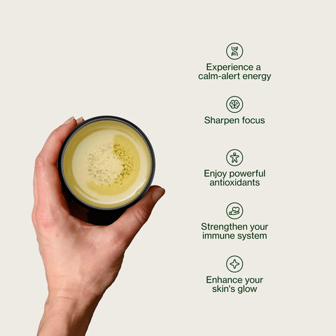 Thé vert Genmaicha avec du riz grillé