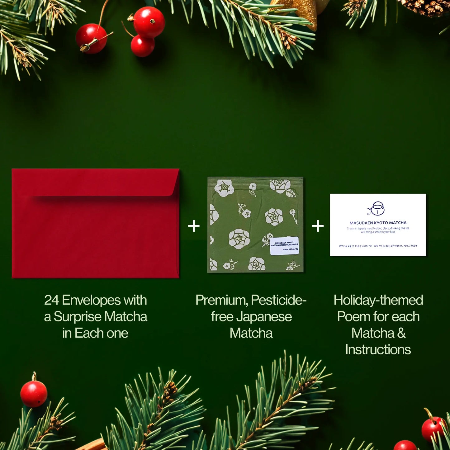 Calendario dell’Avvento Matcha 2025 con frustino, chawan e chashaku