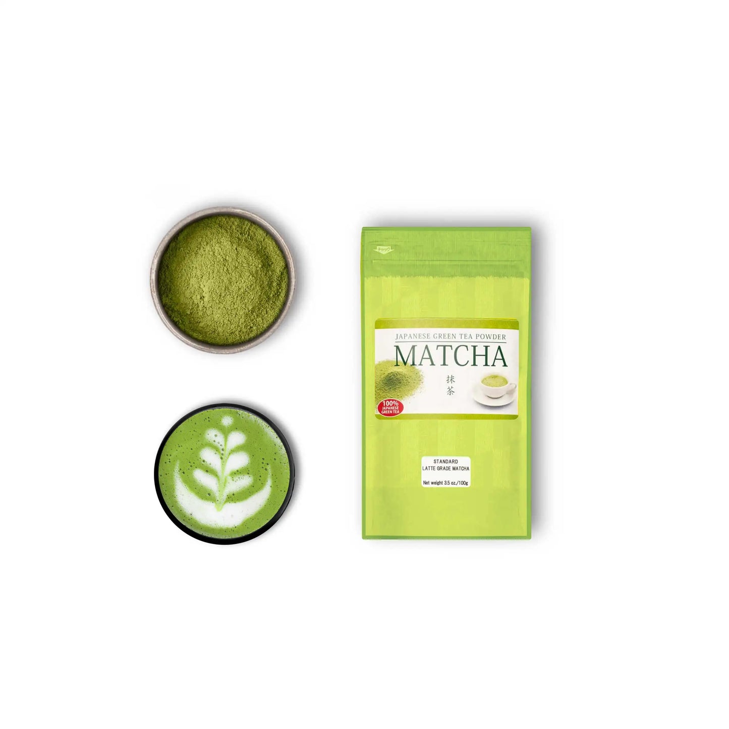 Premium-Matcha-Latte-Pulver