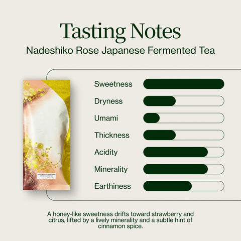 Tè fermentato giapponese Nadeshiko Rose