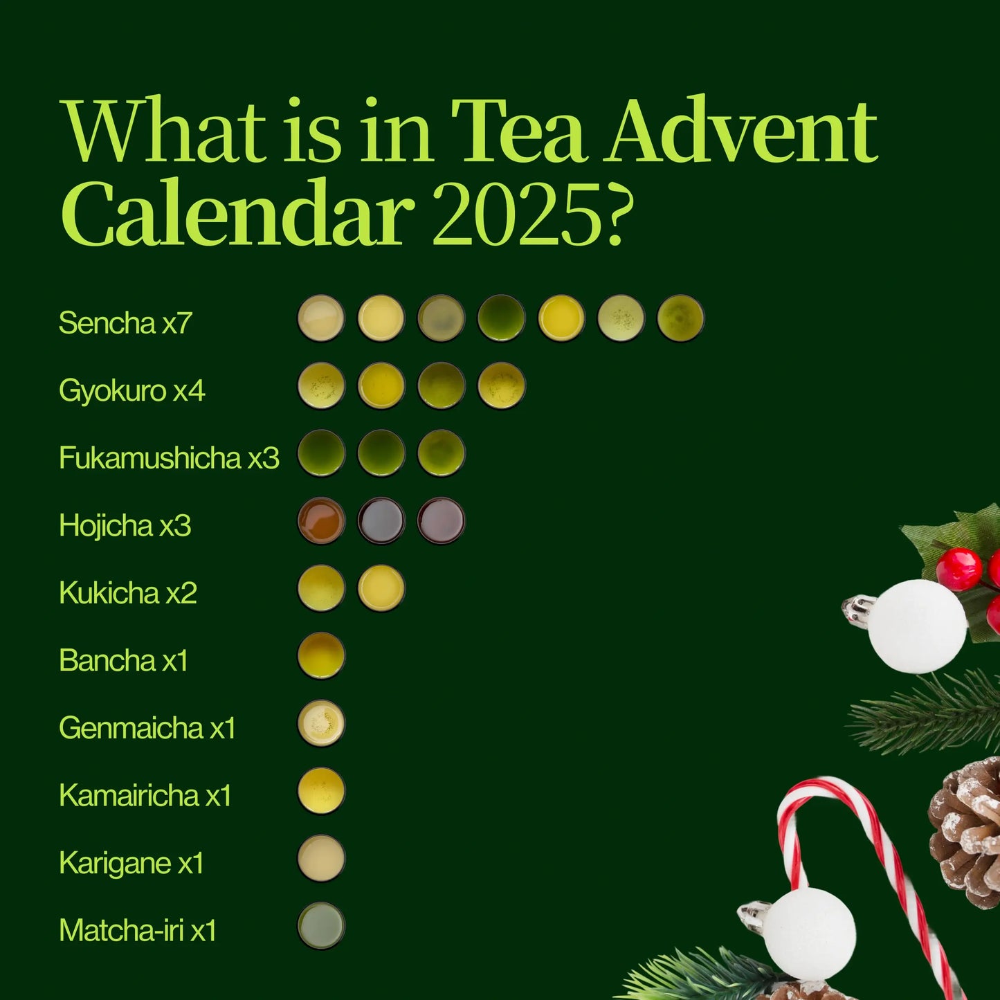 Grüner Tee Adventskalender 2025